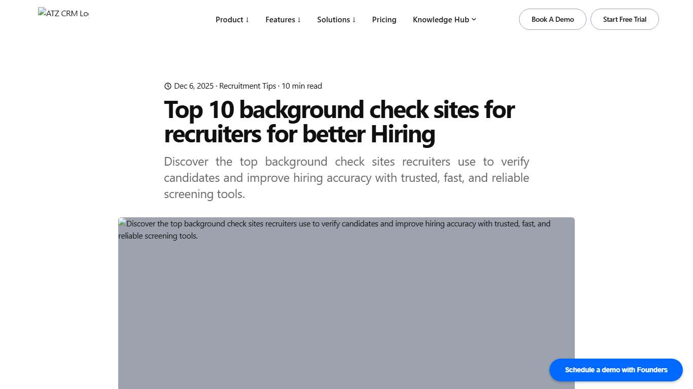 Top 10 background check sites for recruiters for better Hiring