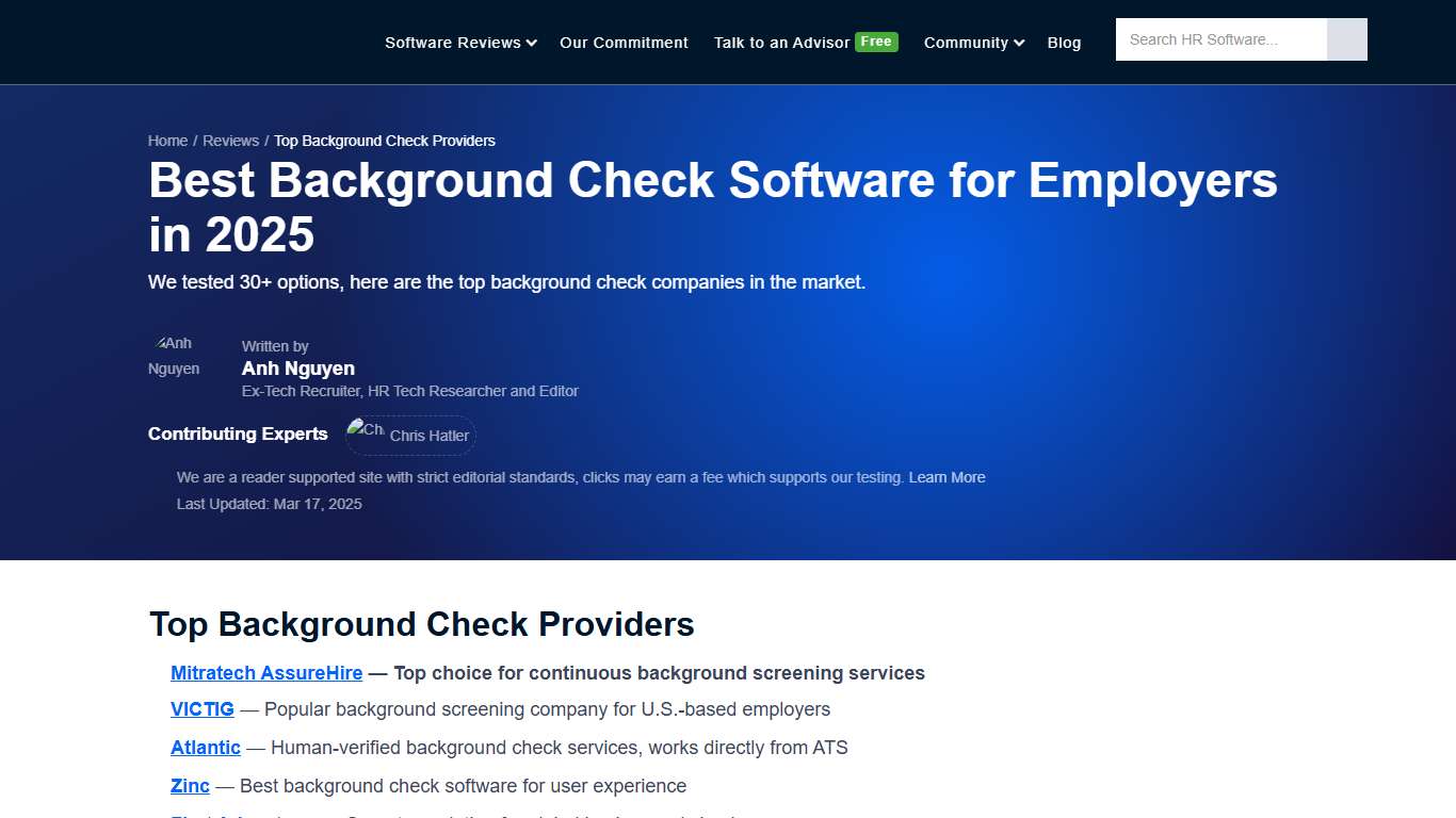 Best Background Check Software for Employers in 2025